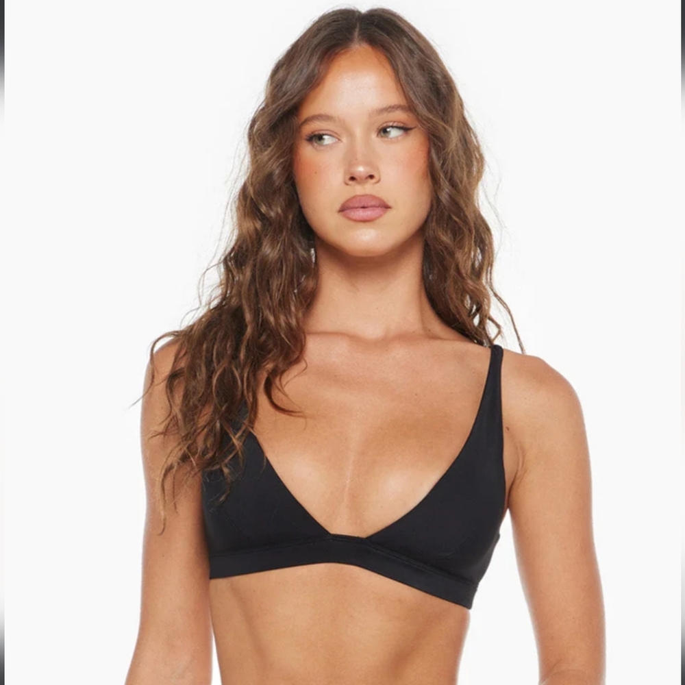 Crop Shop Boutique Black Sports Bra WORN 1X